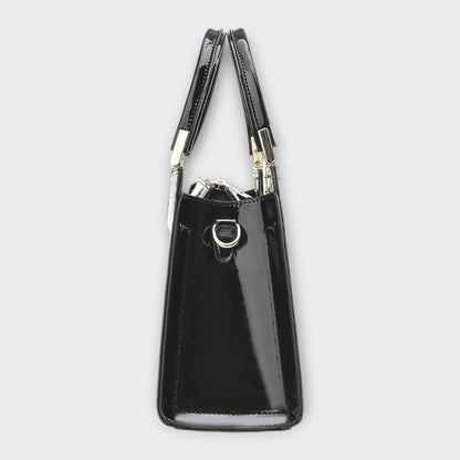 Maison Verdelle -  Shiny Crocodile Skin Pattern Handbag